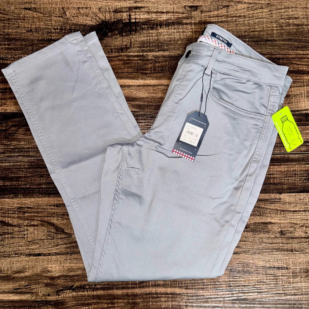 Ben Sherman Men’s Slim Fit Stretch Dress Pants 33x32 | Gray | NWT | comfortable - Picture 3 of 11